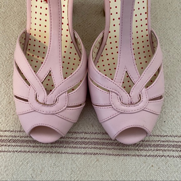 ModCloth Pink T-Strap Platform Rockabilly Heels - Picture 11 of 16